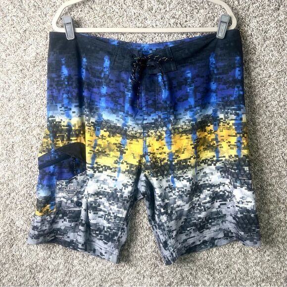 Columbia Board Shorts Men’s 38 PFG Offshore Camo Fade 10” - Picture 1 of 10